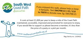 Enjoyed the walk? Help improve the path. Just Giving.
