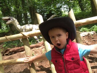 What noise does a dinosaur make